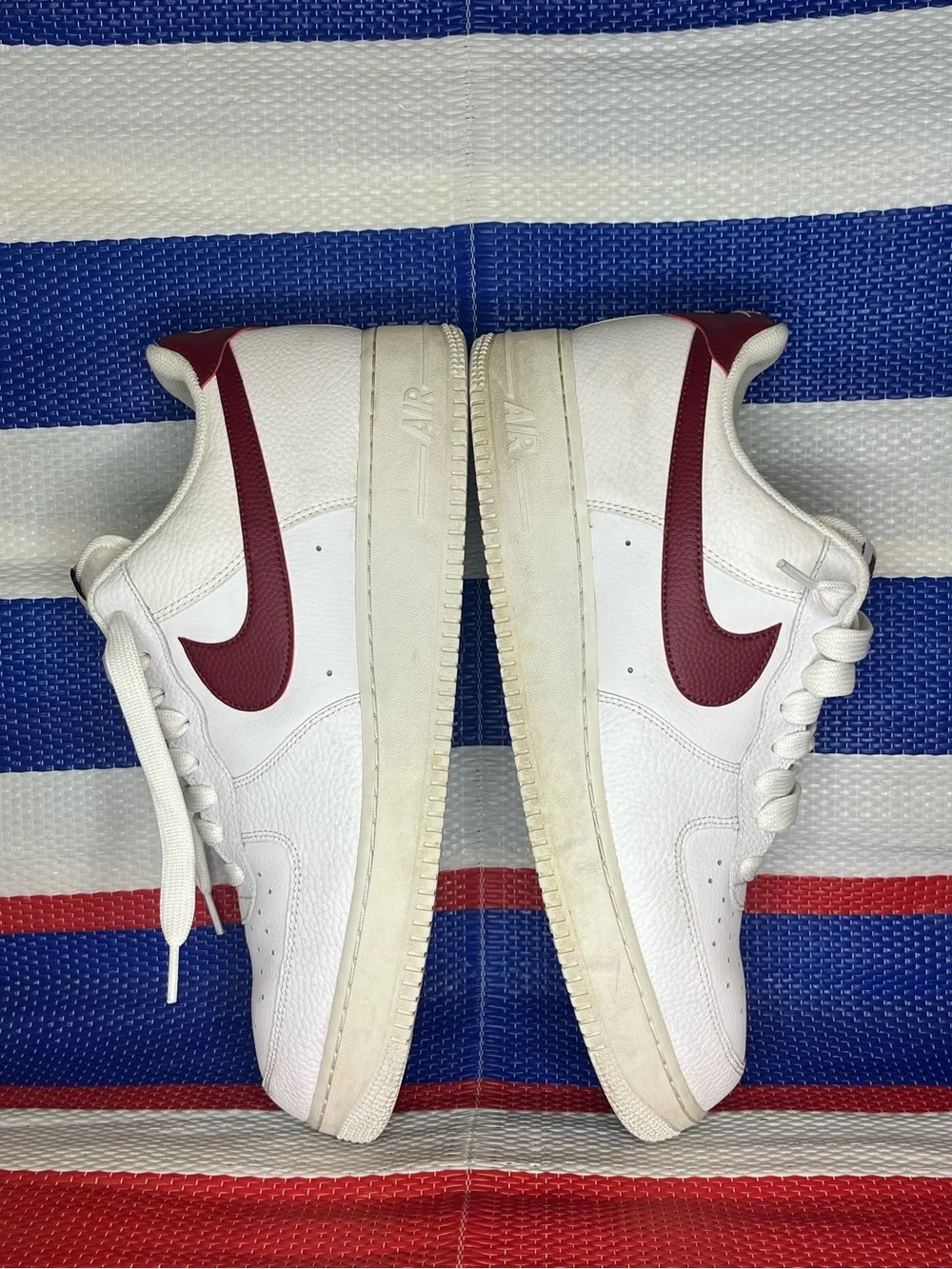 NIKE Men's Air Force 1 '07 LV8 White Night Maroon Shoes Size 14 CZ0326-100_9
